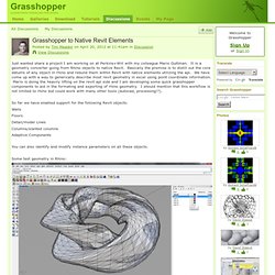Grasshopper to Native Revit Elements