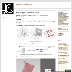 Grasshopper : Parametric Space