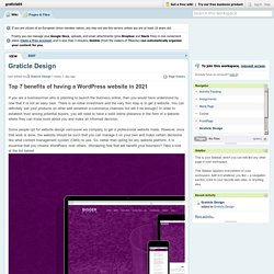 Top 7 benefits of having a WordPress website in 2021