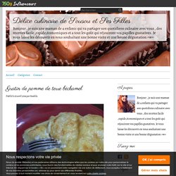 Gratin de pomme de terre béchamel - Délice culinaire de Sousou et Ses Filles