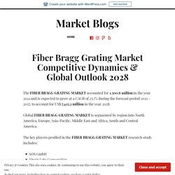 Fiber Bragg Grating Market Competitive Dynamics & Global Outlook 2028 – Market Blogs