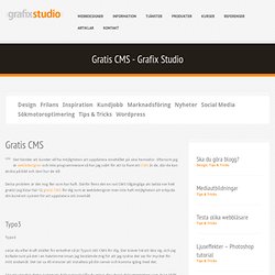 Grafix Studio - webbdesigner och grafiker