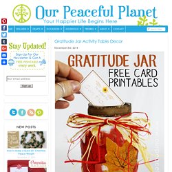 Gratitude Jar Activity Table Decor
