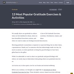 13 Most Popular Gratitude Exercises & Activities [2019 Update]