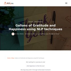 Gallons of Gratitude and Happiness using NLP techniques - xMonks