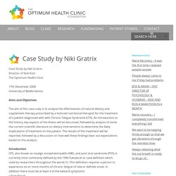 Case Study by Niki Gratrix - The Optimum Health Clinic