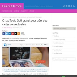 Cmap Tools. Outil gratuit pour créer des cartes conceptuelles – Les Outils Tice