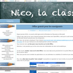 Office gratuit pour les enseignants - UnkleDark