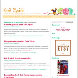 Knit Spirit: Patron gratuit