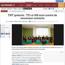 Médias & Publicité : TNT gratuite : TF1 et M6 sont contre de nouveaux entrants