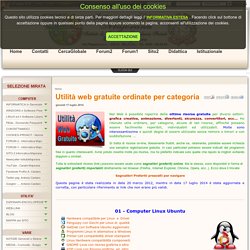 Utilità web gratuite ordinate per categoria