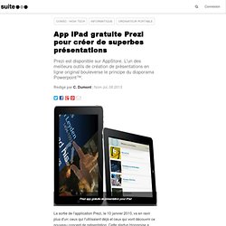 App iPad gratuite Prezi pour créer de superbes présentations