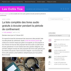 Tous les livres audio à écouter gratuitement pendant le confinement - Novembre 2020