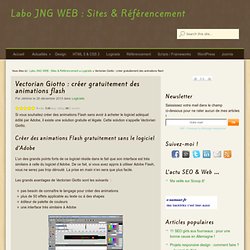 Vectorian Giotto : créer gratuitement des animations flash - Labo JNG WEB
