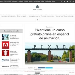 Pixar curso gratuito online en español de animación.