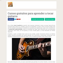 Cursos gratuitos para aprender a tocar guitarra