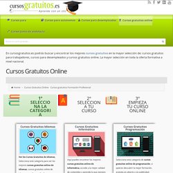 Cursos Gratuitos Online - Cursos Gratuitos encuentra los mejores cursos online gratuitos