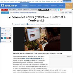 France : Université: le boom des cours gratuits sur Internet