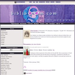 Austen, Jane - livres audio gratuits à télécharger - mp3 - bibliboom.com