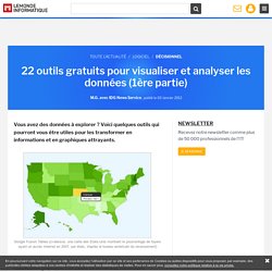 22 outils gratuits pour visualiser et analyser les données (1ère partie)