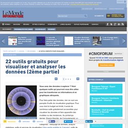 22 outils gratuits pour visualiser et analyser les données (2ème partie)