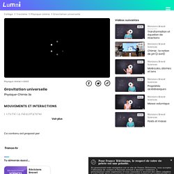 Gravitation universelle - Vidéo Physique-chimie