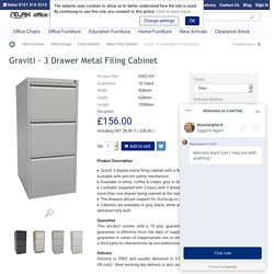 Graviti - 3 Drawer Metal Filing Cabinet