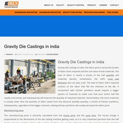 Gravity Die Castings in india - Ibex Engineering