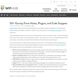 Gravity Form Development Tips and Tricks for WordPress - WPHUB