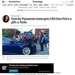 Gravity Payments team gets CEO Dan Price a gift: a Tesla