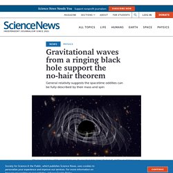 Gravity waves from a ringing black hole support the no-hair theorem