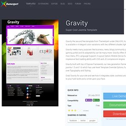 Gravity - Super Cool Joomla Template