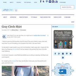 Gray Circle Skirt