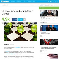 10 Great Android Multiplayer Games