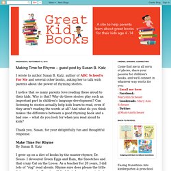 Great Kid Books: Making Time for Rhyme