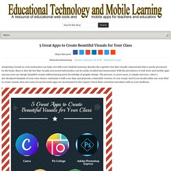 5 Great Apps to Create Beautiful Visuals for Your Class