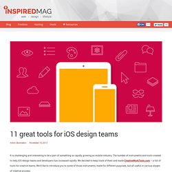 11 great tools for iOS design teams