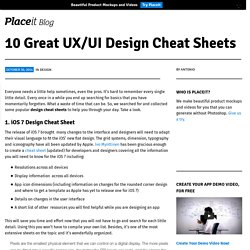 10 Great UX/UI Design Cheat Sheets