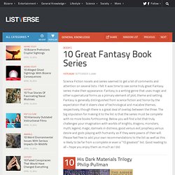 10 Great Fantasy Book Series