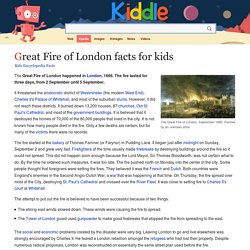 Great Fire of London Facts for Kids