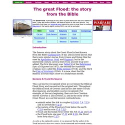 The great Flood: the story from the Bible