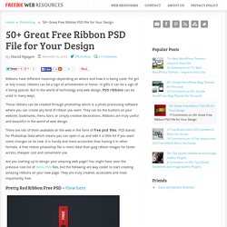 50+ Great Free Ribbon PSD File for Your Design
