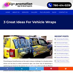 3 Great Ideas For Vehicle Wraps - Blog