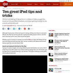 Ten great iPad tips and tricks