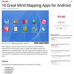 10 Great Mind Mapping Apps for Android