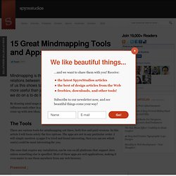 15 Great Mindmapping Tools and Apps