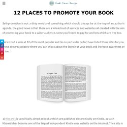 12 great places to promote your book - JD&J BOOK COVER DESIGN