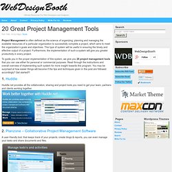 20 Great Project Management Tools
