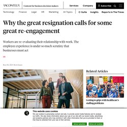 Why the great resignation calls for some great re-engagement