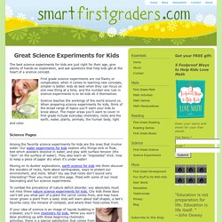 Great Science Experiments for Kids